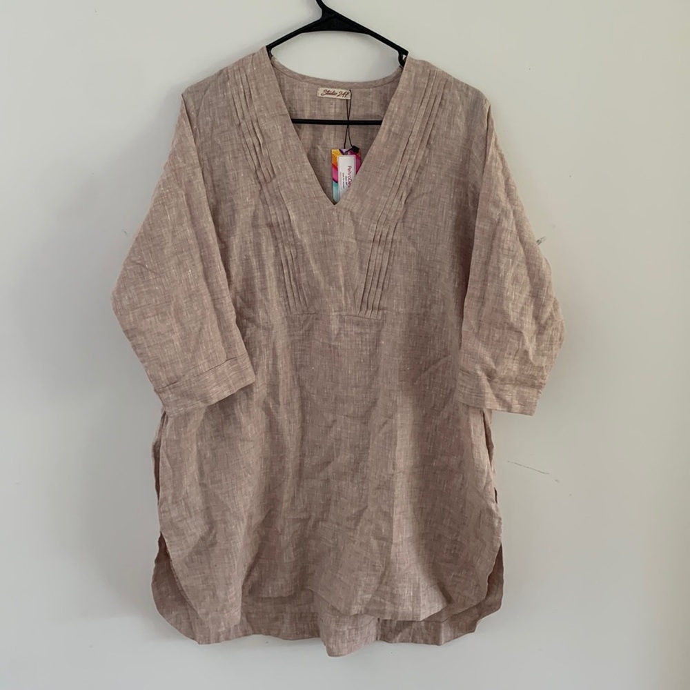100% linen tunic